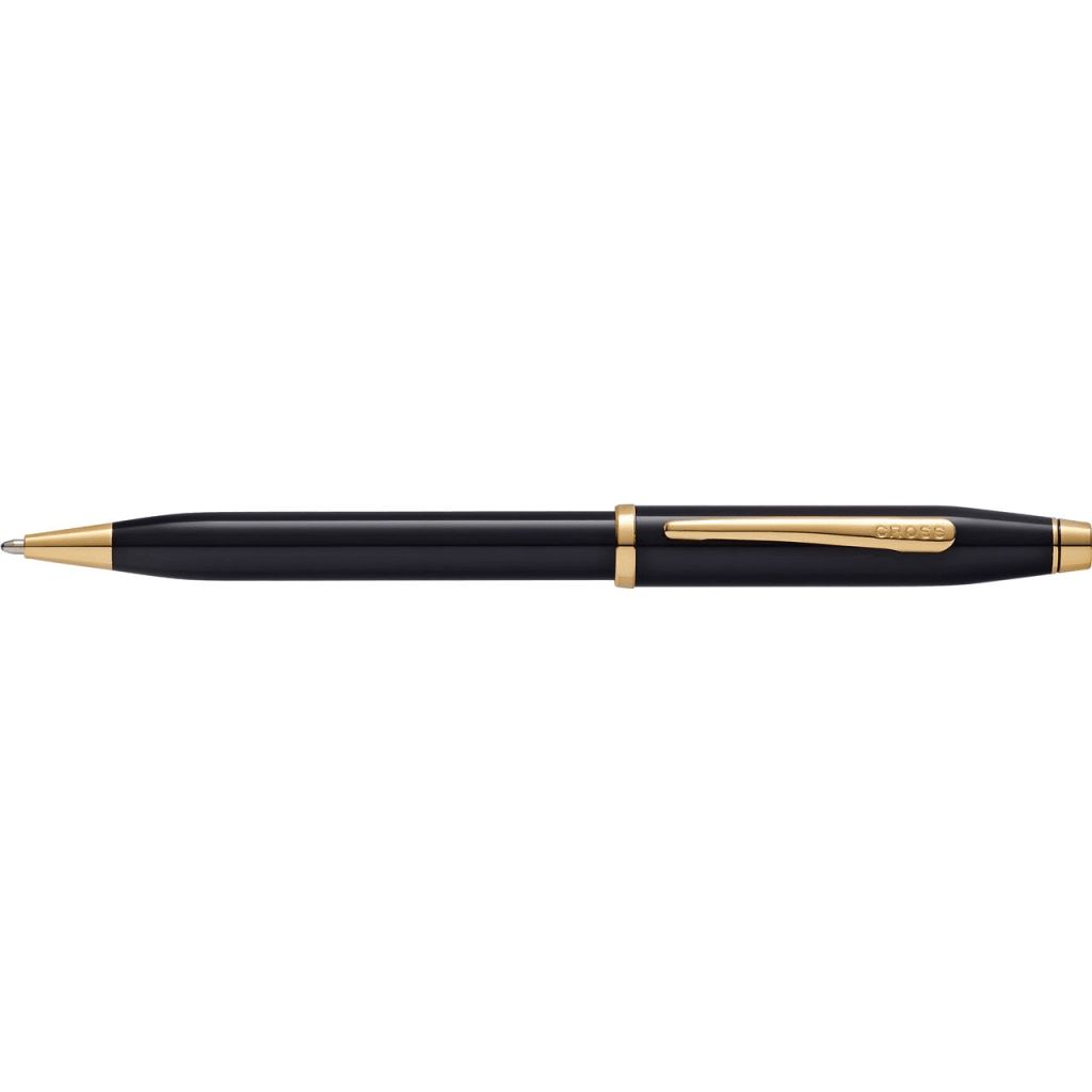 CROSS Century® II Glossy Black Lacquer with 23KT Gold-Plated Appointments Ballpoint Pen