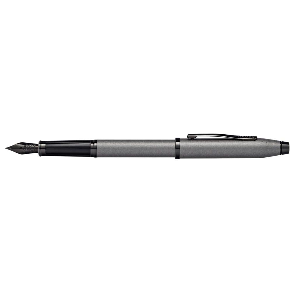 CROSS Century® II Gunmetal Gray with Polished Black PVD Appointments and Polished Black PVD Coated Stainless Steel Medium Nib Fountain Pen