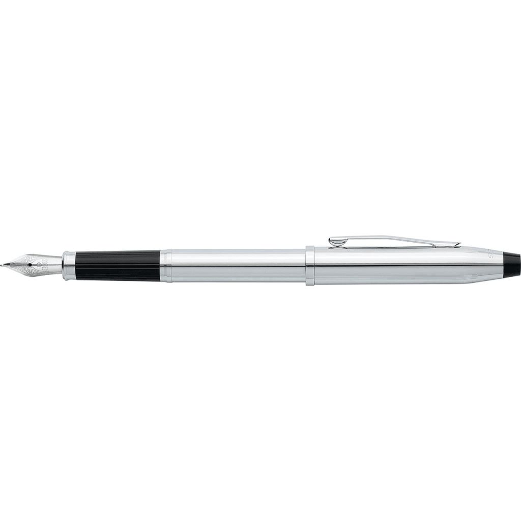 CROSS Century® II Lustrous Chrome with Polished Chrome Appointments and Stainless Steel Medium Nib Fountain Pen