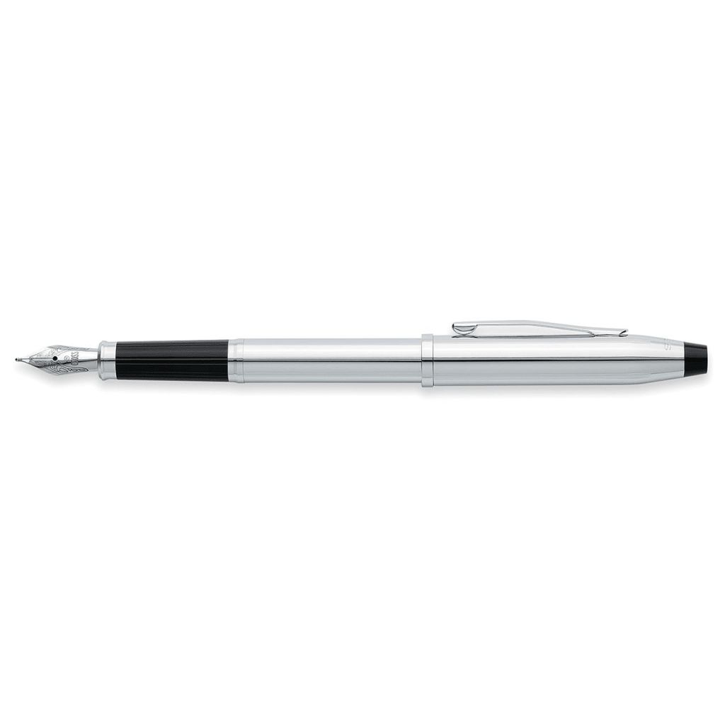 CROSS Century® II Lustrous Chrome with Polished Chrome Appointments and Stainless Steel Fine Nib Fountain Pen