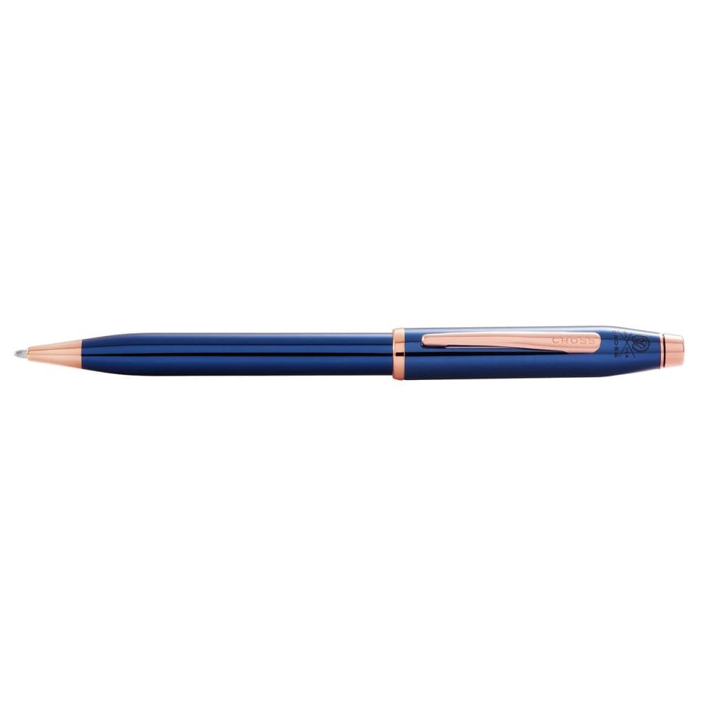 CROSS Century® II Translucent Cobalt Blue Lacquer with Rose Gold PVD Appointments Ballpoint Pen