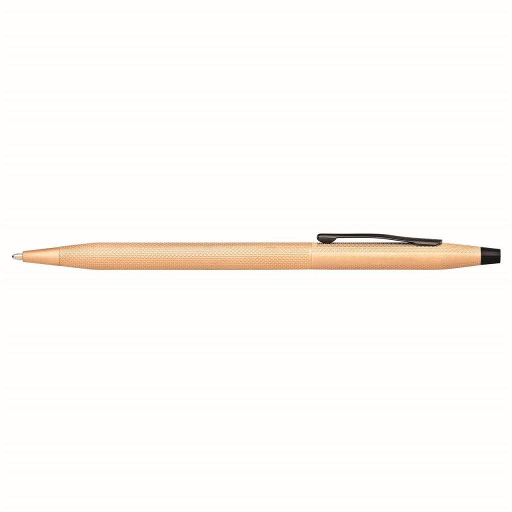 CROSS Classic Century® Brushed Rose Gold PVD with Engraved Engine-Turned Diamond-Pattern Finish Ballpoint Pen