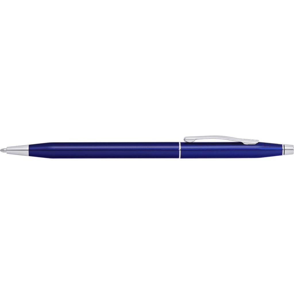 CROSS Classic Century® Translucent Blue Lacquer with Polished Chrome Appointments Ballpoint Pen