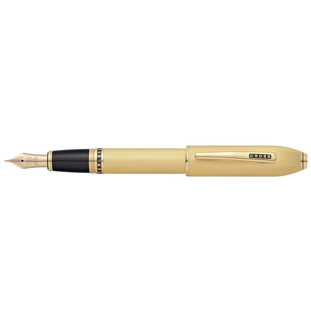CROSS Peerless™ 23KT Heavy Gold Plate with Gold-plated Appointments, Swarovski Crystal and 18KT Gold Fine Nib Fountain Pen