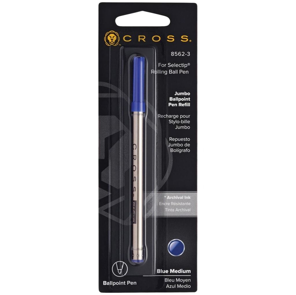 CROSS Selectip® Jumbo Ballpoint Pen Refill - Blue Medium Jumbo - Single Pack