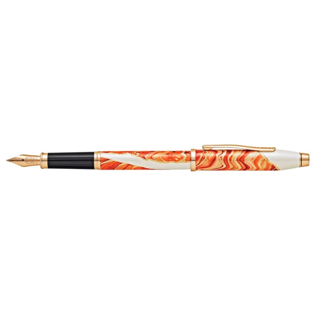 CROSS Wanderlust Antelope Canyon with Gold-Plated Engravings, Rose Gold PVD Appointments and Rose Gold PVD Coated Stainless Steel Medium Nib Fountain Pen