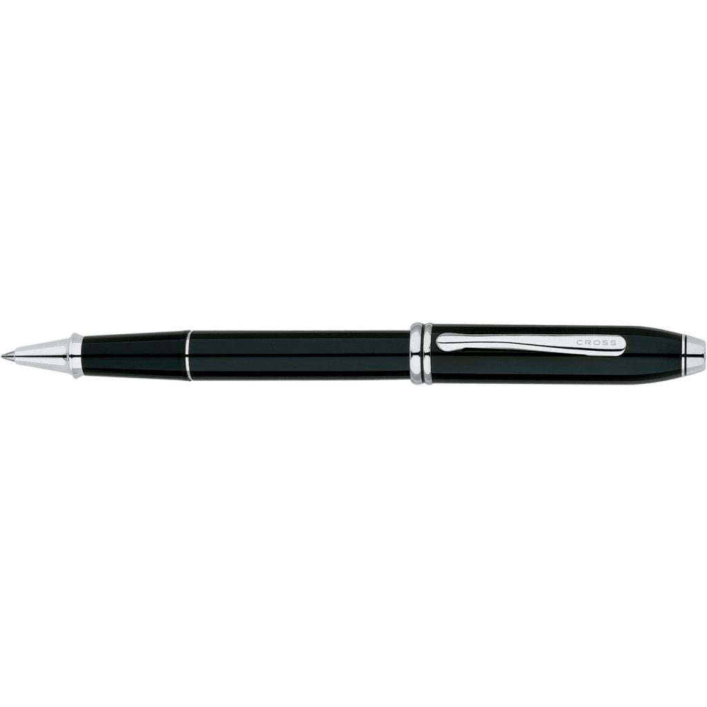 CROSS Townsend® Black Lacquer with Polished Chrome Appointments Rollerball Pen