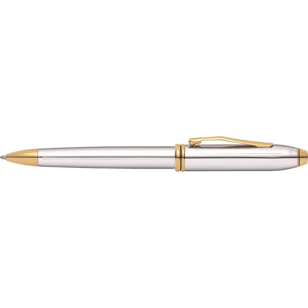 CROSS Townsend® Medalist® Polished Chrome with 23KT Gold-Plated Appointments Ballpoint Pen