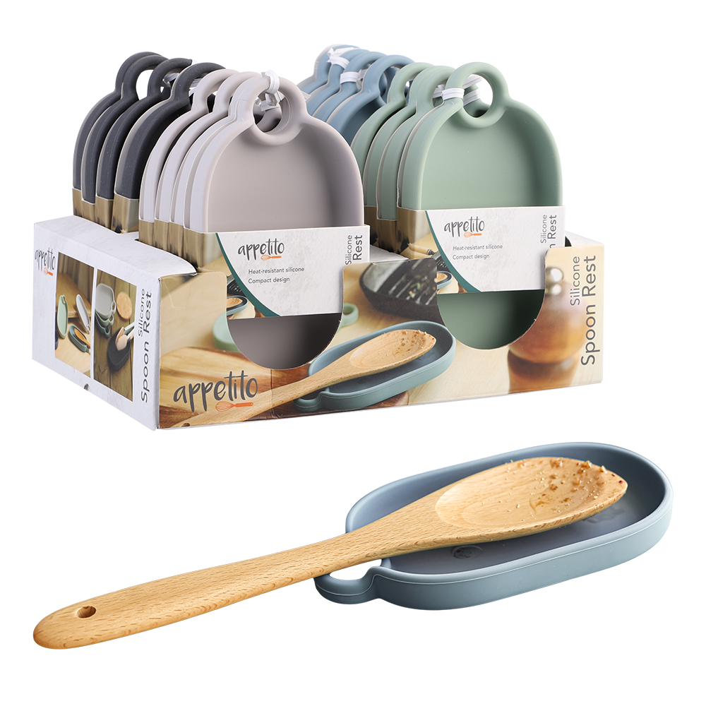 APPETITO Silicone Spoon Rest - Assorted Colours