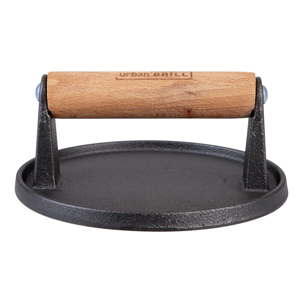 URBAN GRILL Cast Iron Burger Press 14.5cm