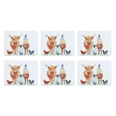ASHDENE Paddock Pals 6pk Placemats