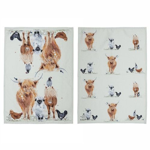 ASHDENE Paddock Pals 2pk Kitchen Towels