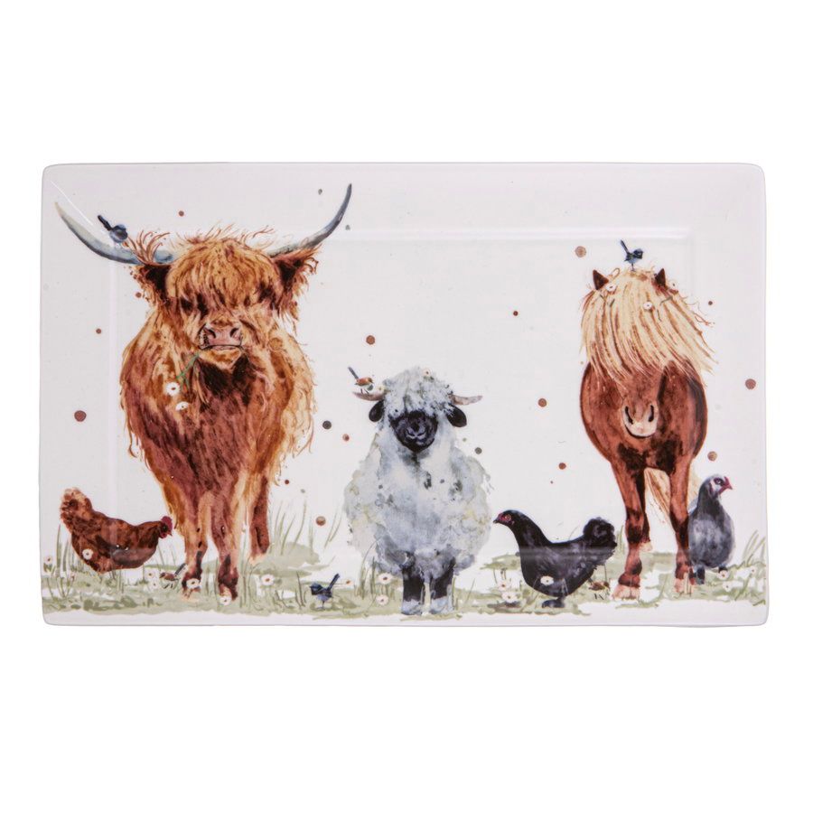ASHDENE Paddock Pals Rectangle Platter