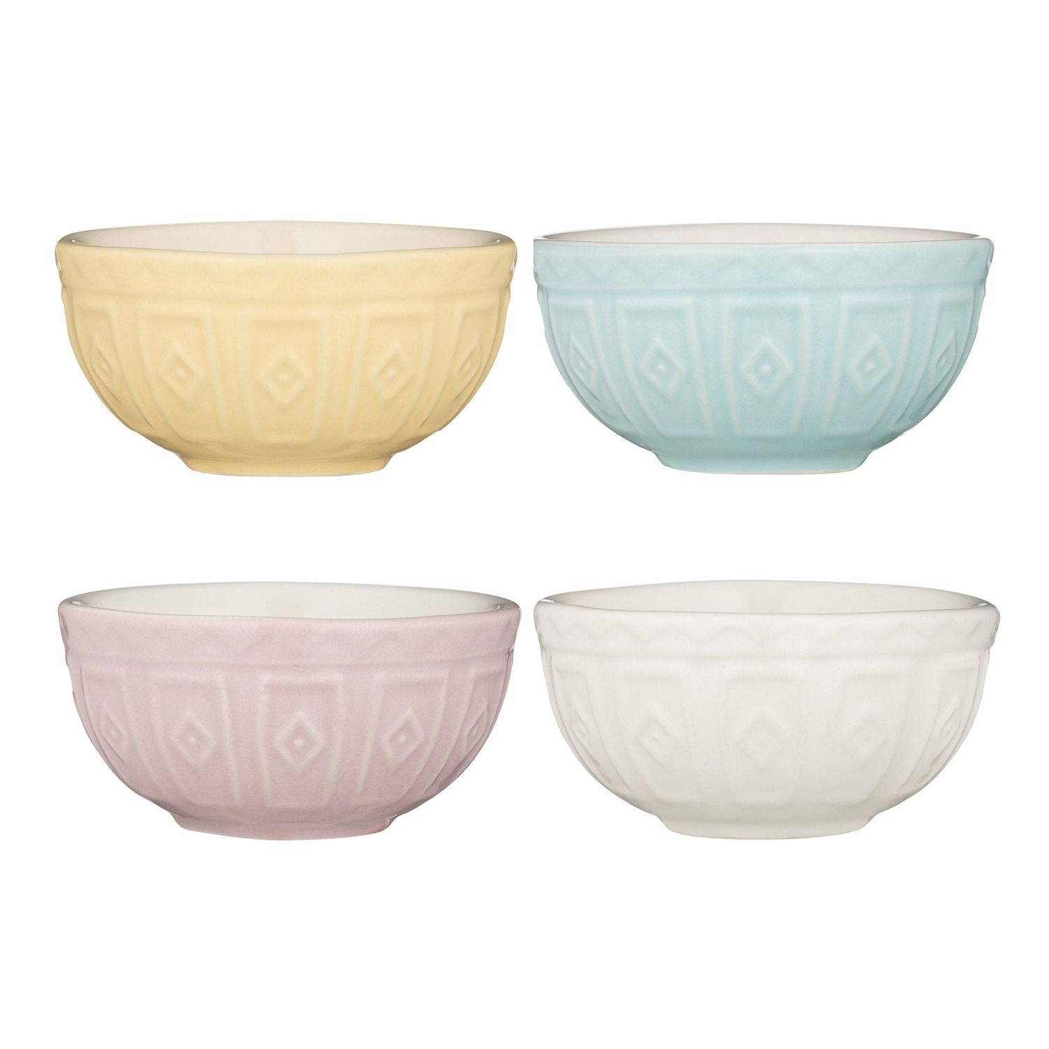 MASON CASH Colour Mix Pastel Prep Bowls - Set of 4 / 175ml