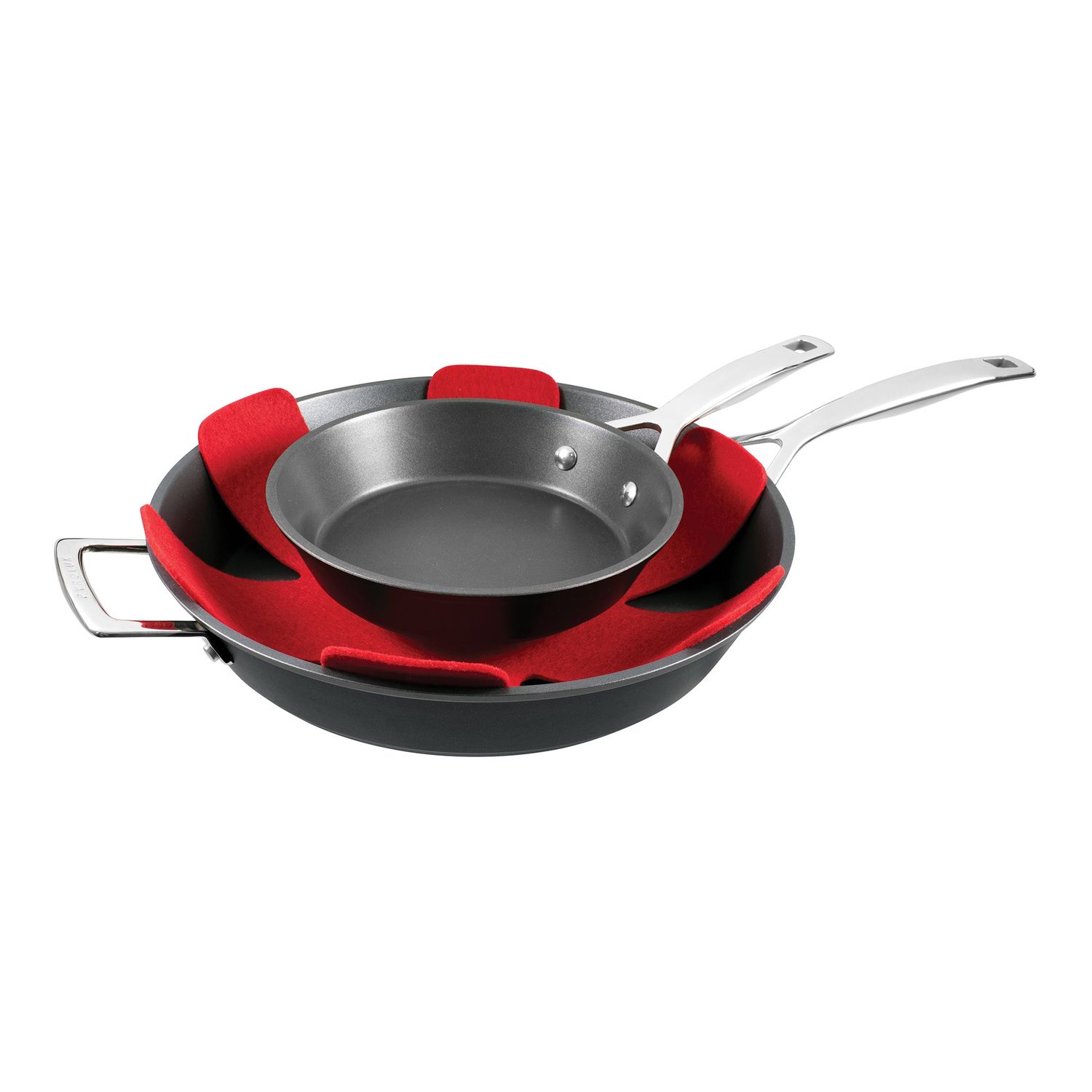 PYROLUX Ignite 2 Piece Skillet Set - 20cm &amp; 32cm with Felt Pan Protector