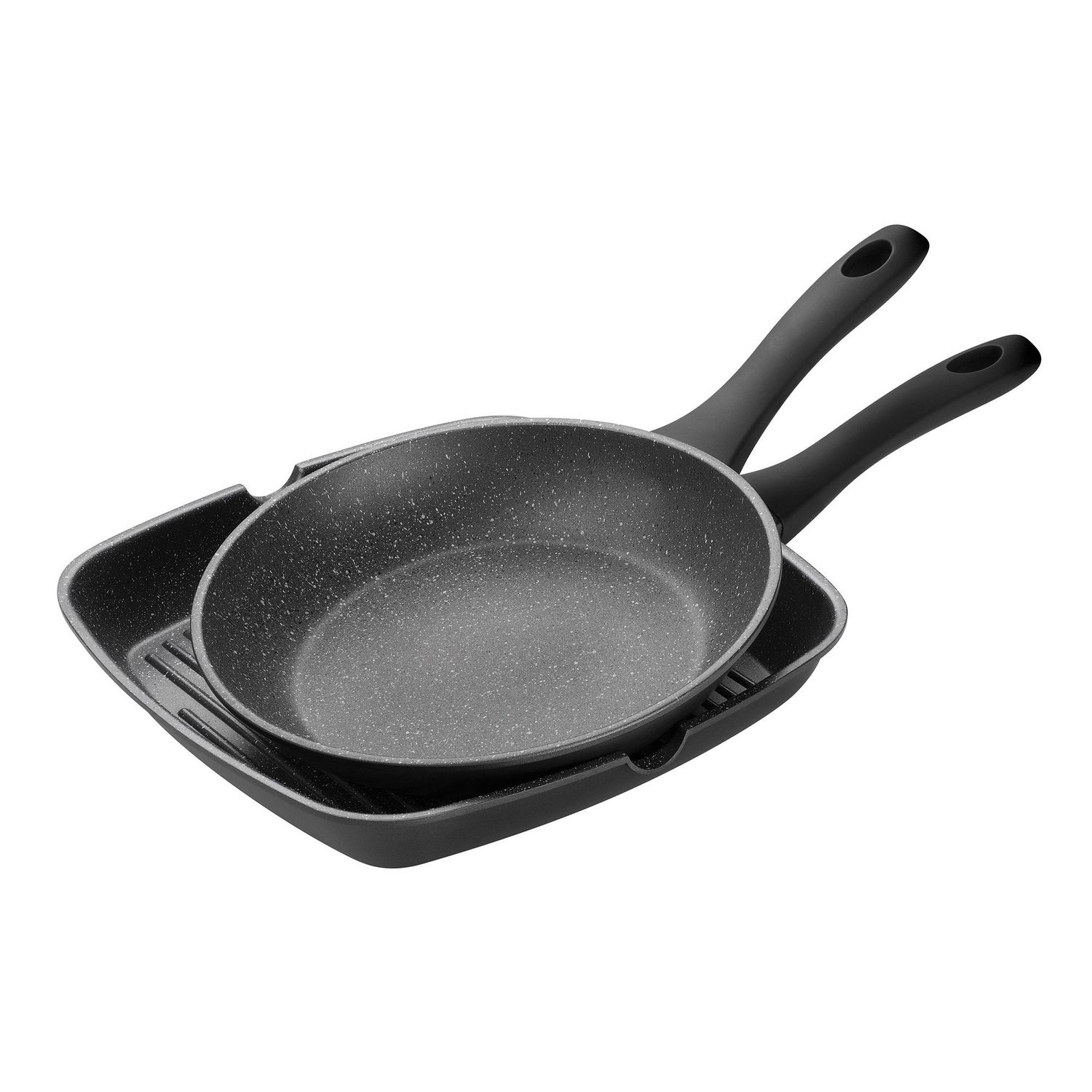PYROLUX Pyrostone 2 Piece Cookware Set - 26cm Fry Pan &amp; 28cm Grill Pan