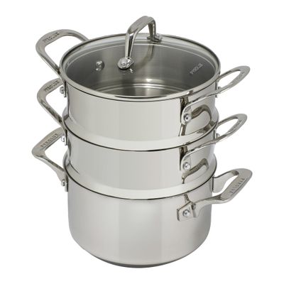PYROLUX Pyrosteel 3 Tier Steamer Set - 18cm