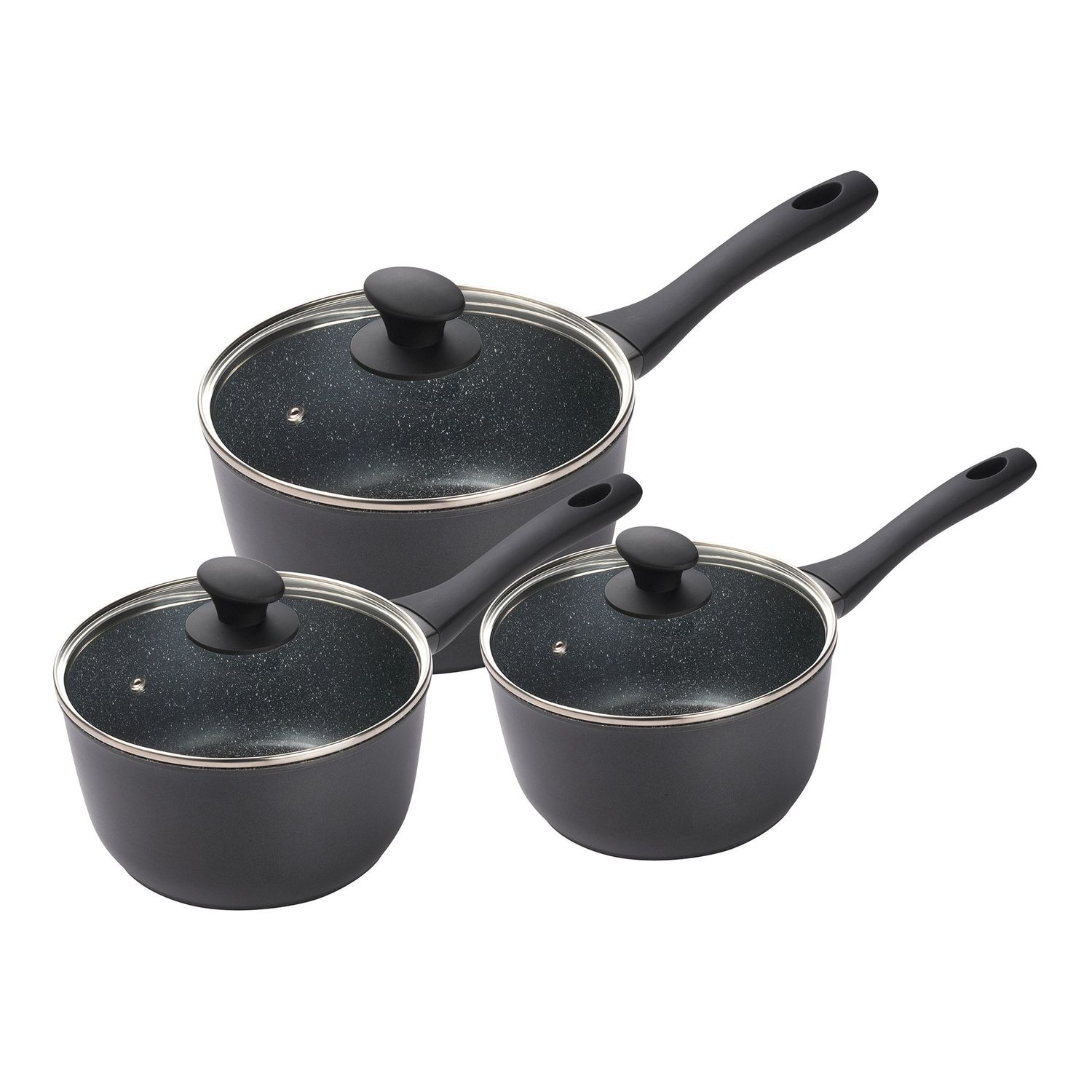 PYROLUX Pyrostone 3 Piece Saucepan Set - 3 Piece Set