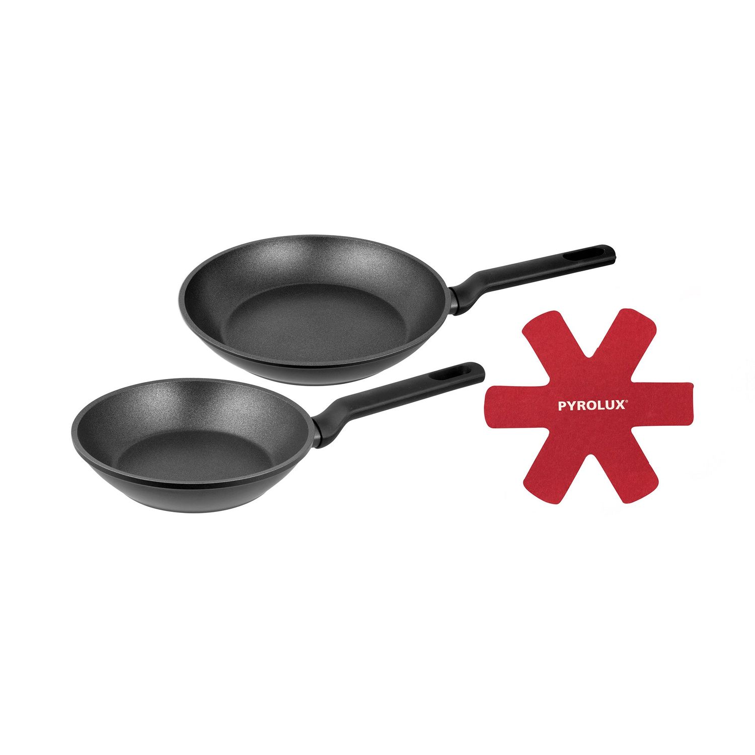 PYROLUX X-Treme 2 Piece Fry Pan Set - 20cm &amp; 28cm with Felt Pan Protector