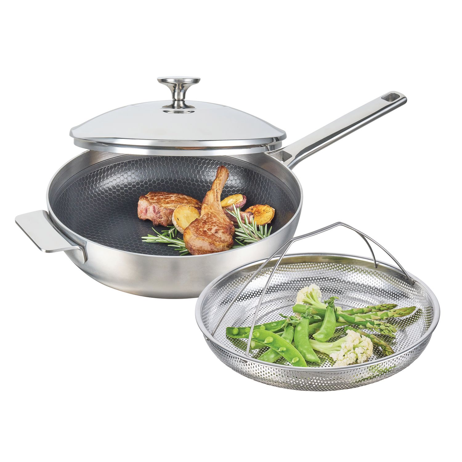 PYROLUX Pyrohex UniPan with Bonus Steamer 26cm