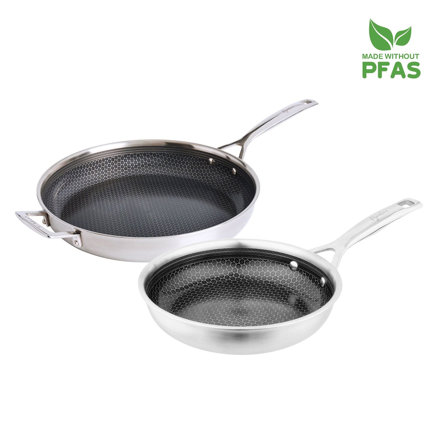 PYROLUX Pyrohex 2 Piece Fry Pan Set - 26cm &amp; 32cm/w Handle