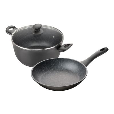PYROLUX Pyrostone 2 Piece Cookware Set - 26cm Fry Pan &amp; 26cm Casserole