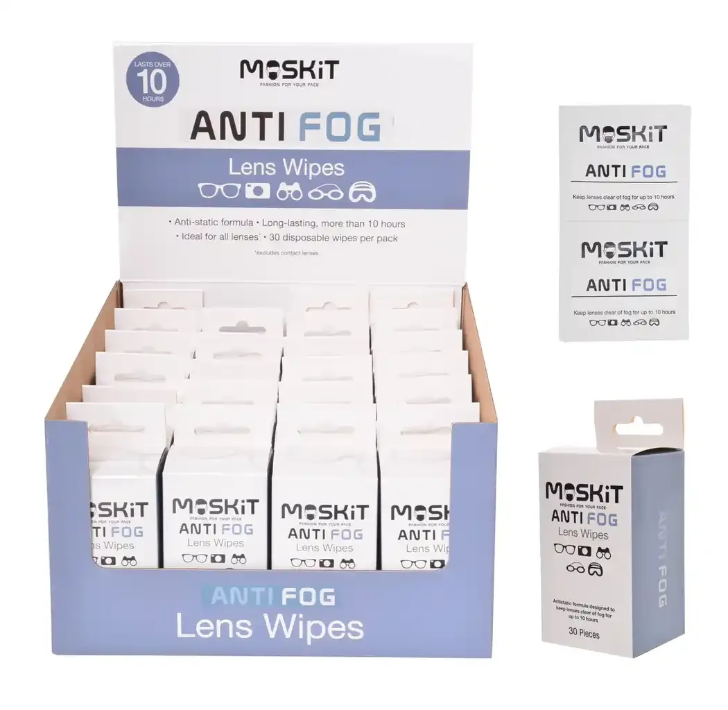 MASKIT Anti-Fog Lens Wipes - 30 Pack