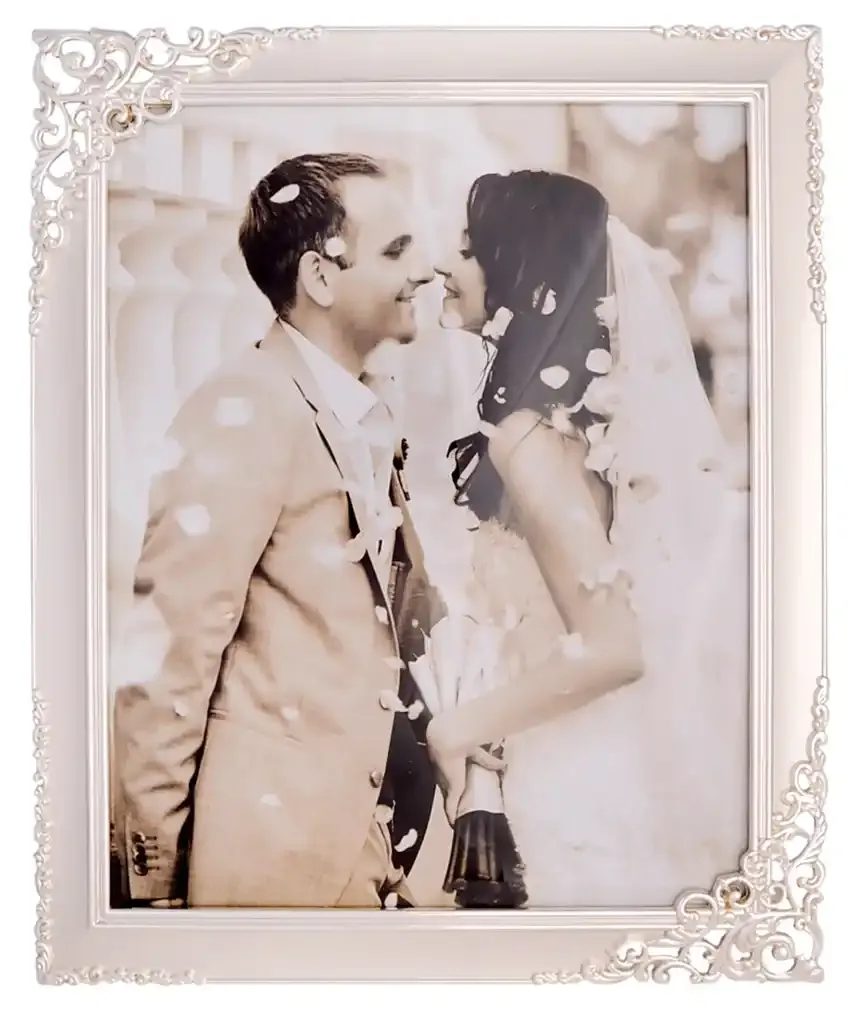 GIBSONS GIFTS Silver Satin Photo Frame 8x10