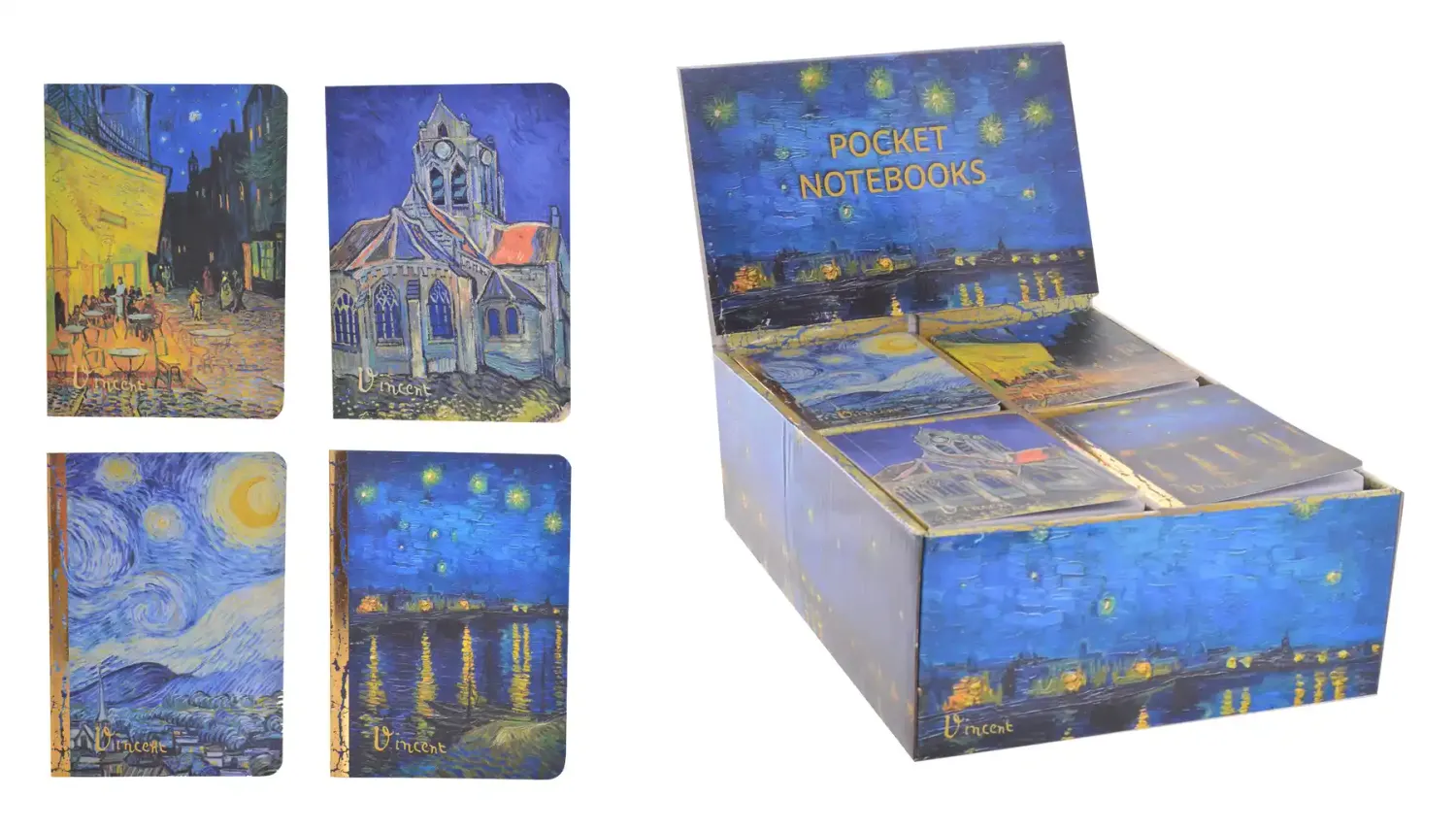 ARTISTS Van Gogh A6 Pocket Notebook - Assorted Designs