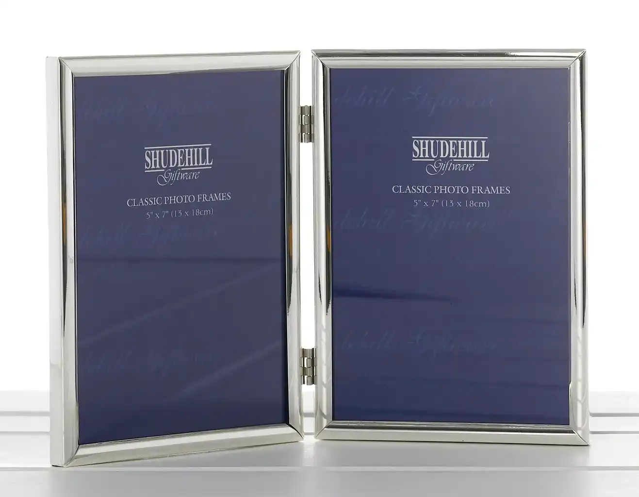 GIBSONS GIFTS Classic Silver Double Photo Frame 5x7