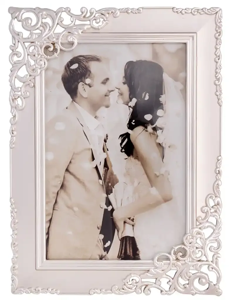 GIBSONS GIFTS Silver Satin Photo Frame 4x6