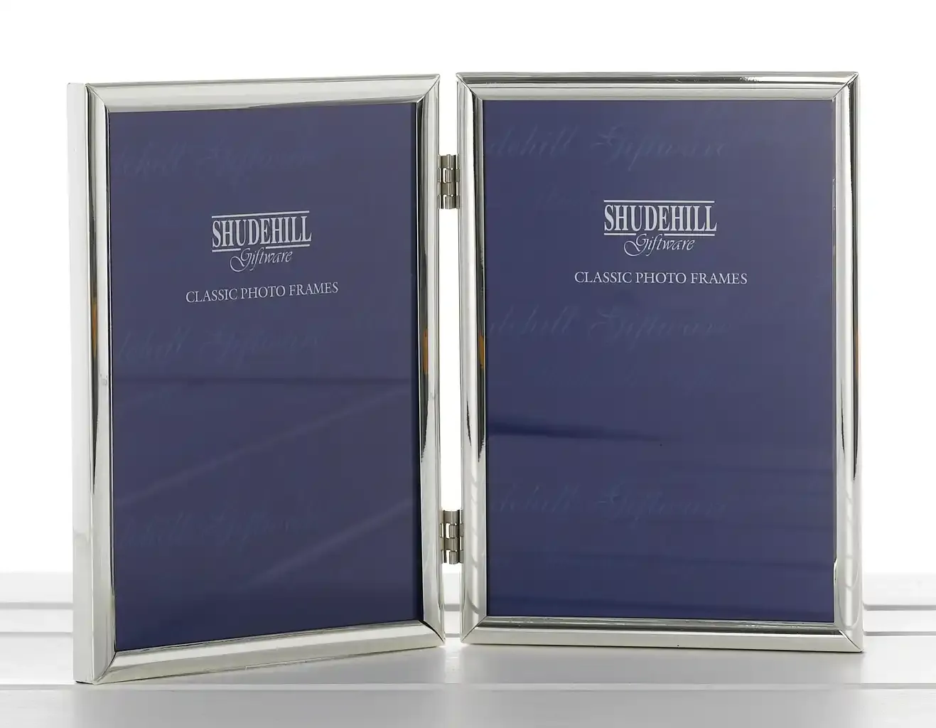 GIBSONS GIFTS Classic Silver Double Photo Frame 4x6