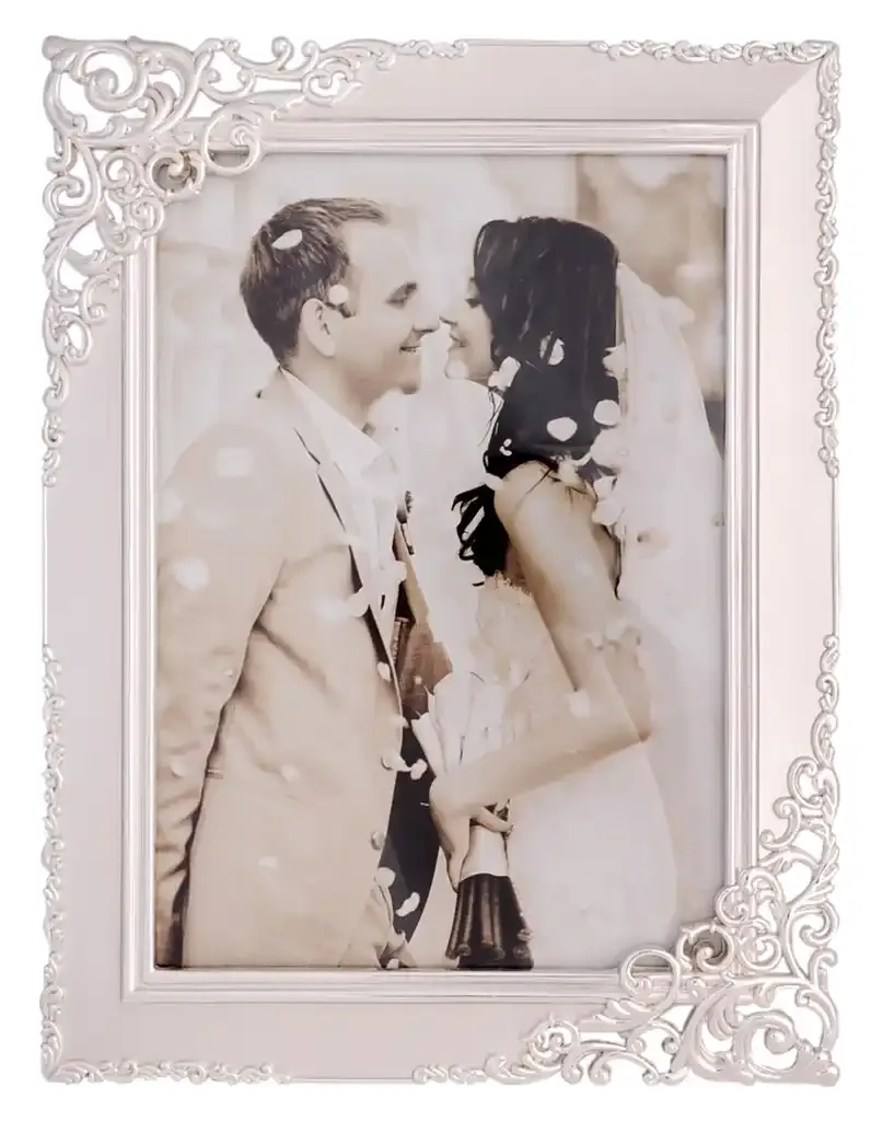 GIBSONS GIFTS Silver Satin Photo Frame 5x7