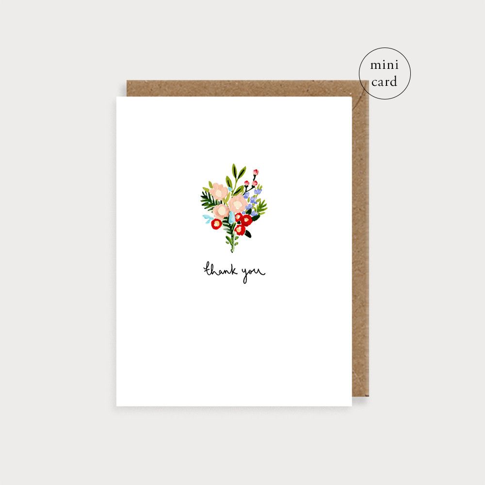 LOUISE MULGREW DESIGNS Small Card TY- Flowers