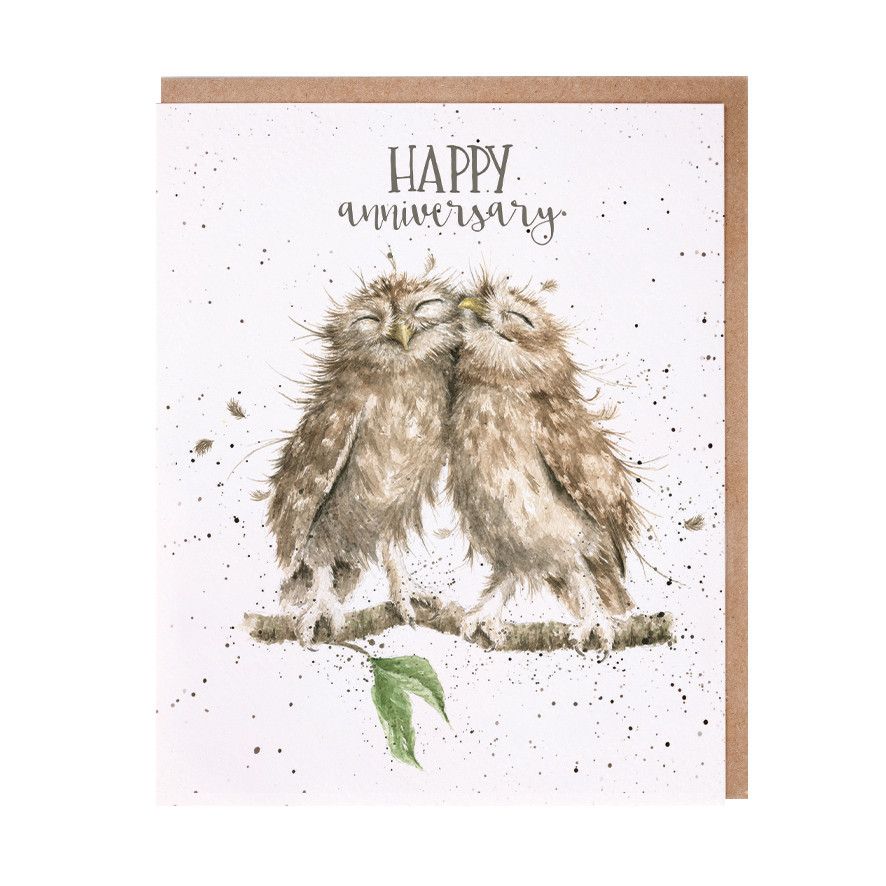 WRENDALE DESIGNS ANN- Anniversary Owls Pg3 "with love today, tomorrow and always"
