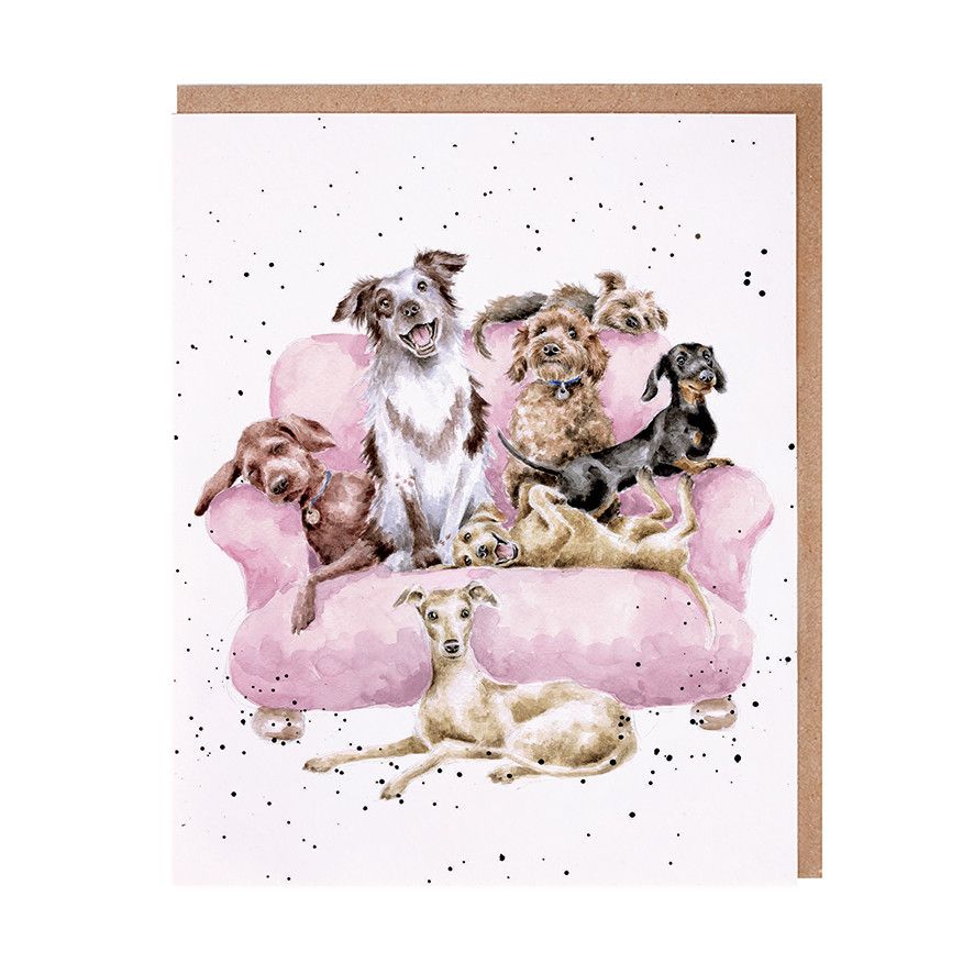 WRENDALE DESIGNS Movie Night Dogs Greeting Card