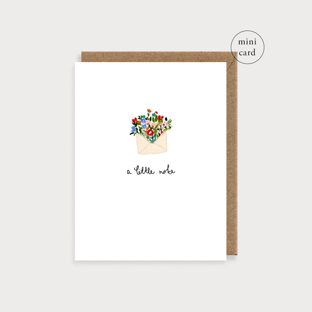 LOUISE MULGREW DESIGNS Small Card- A Little Note