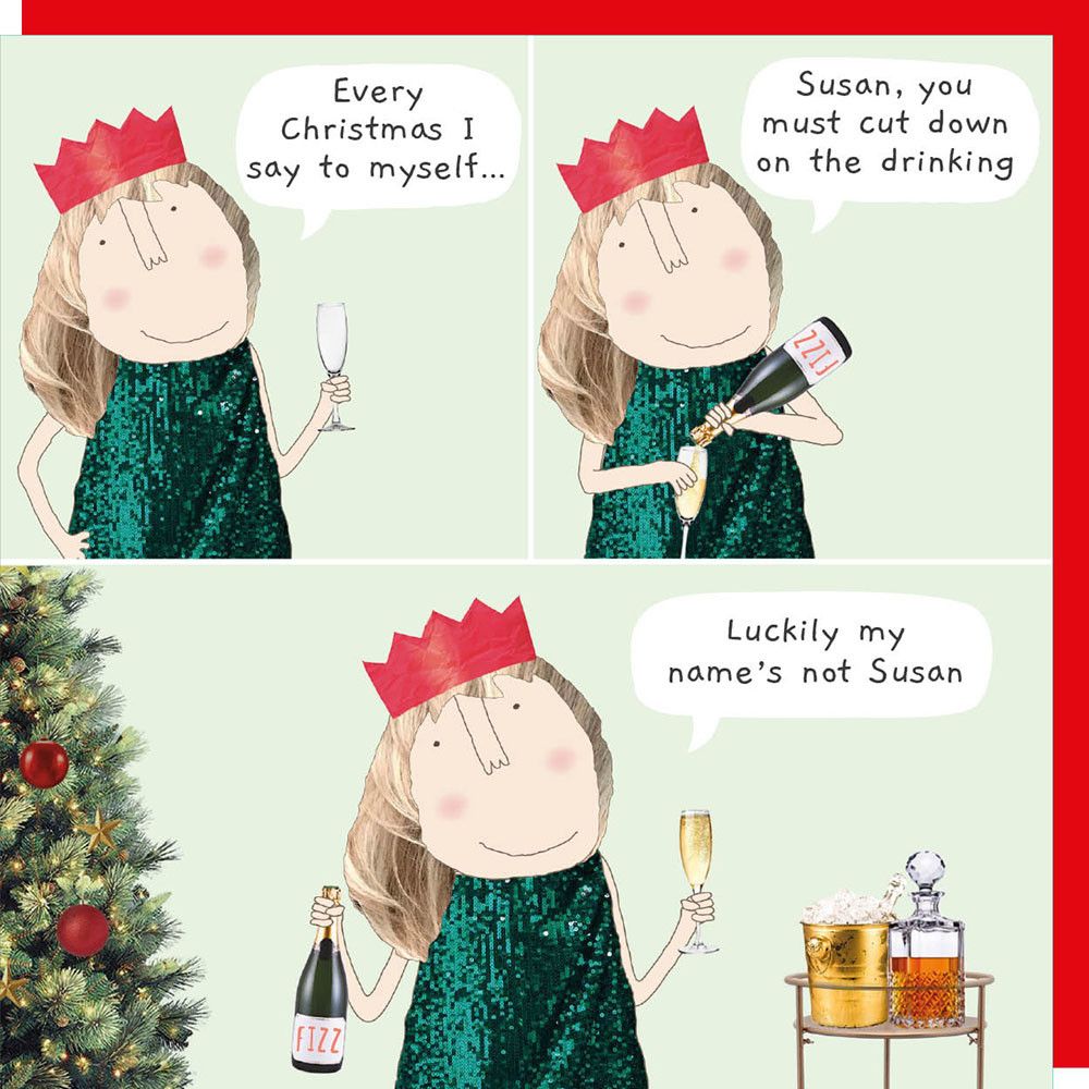 ROSIE MADE A THING Christmas Susan Humorous Christmas Card