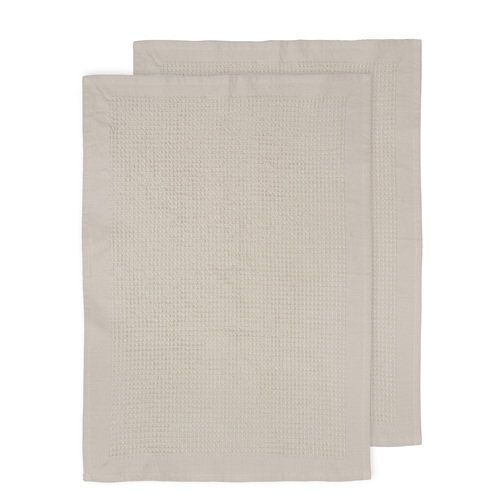 LADELLE Ollie Waffle 2pk Kitchen Towel - Natural