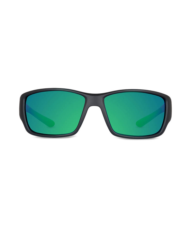 WOLLUMBIN Stradbroke Men's Sunglasses - Black/Green