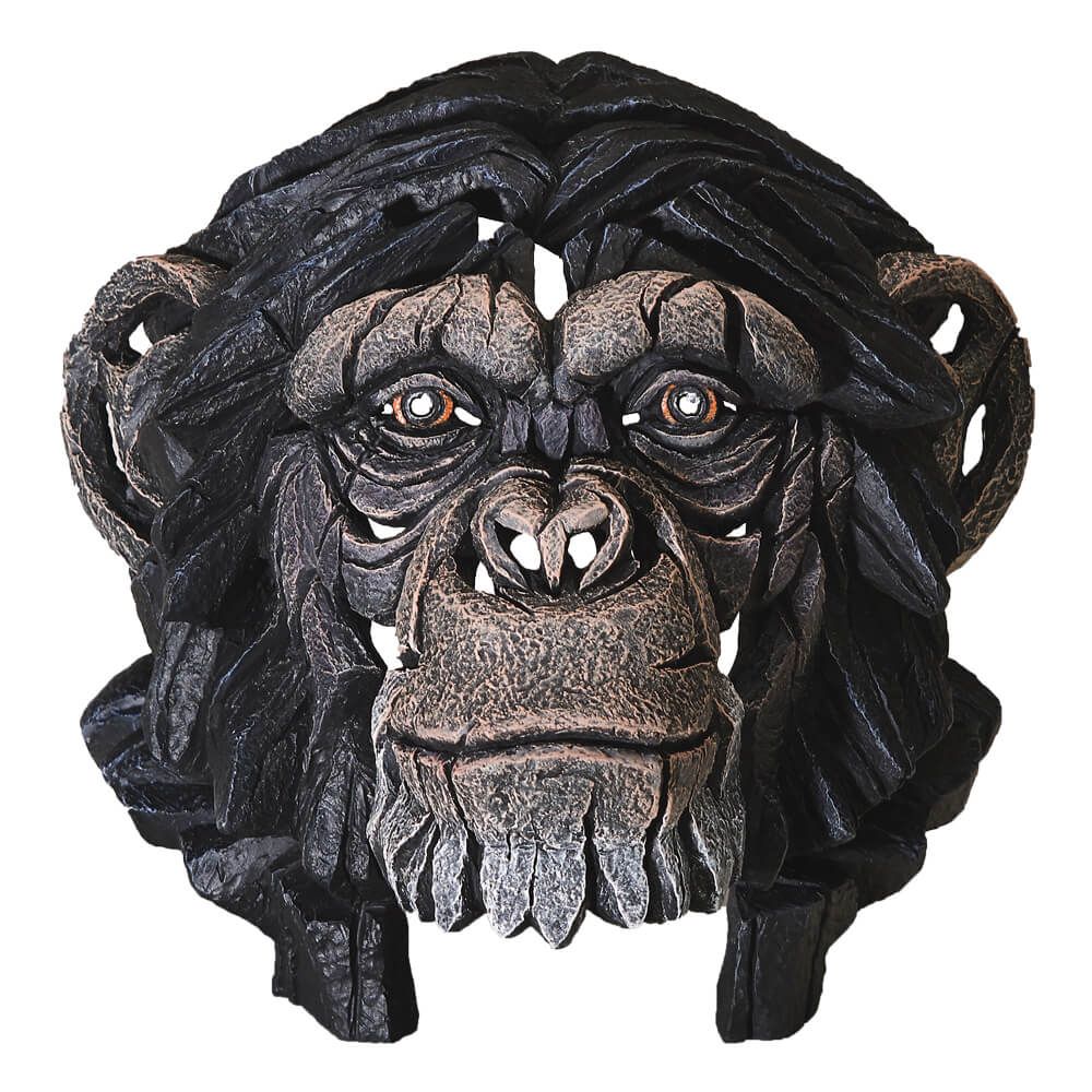 EDGE SCULPTURE Chimpanzee Bust