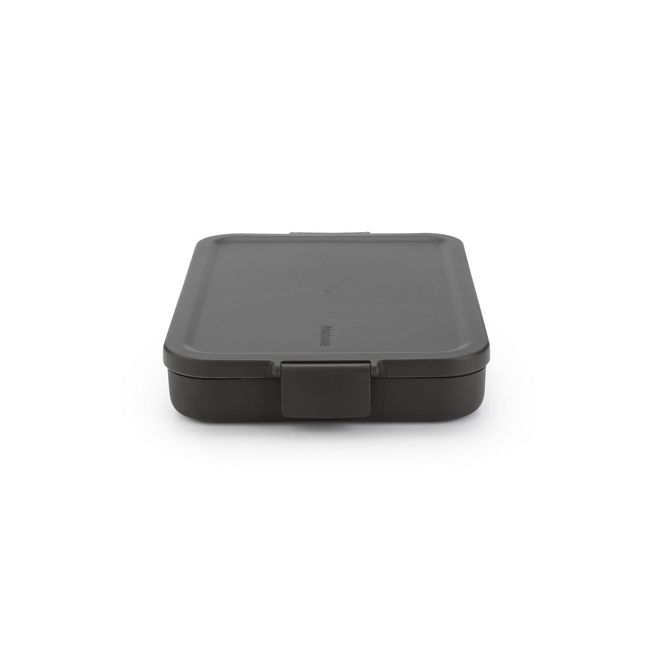 BRABANTIA Make &amp; Take Lunch Box, Flat, Plastic - Dark Grey