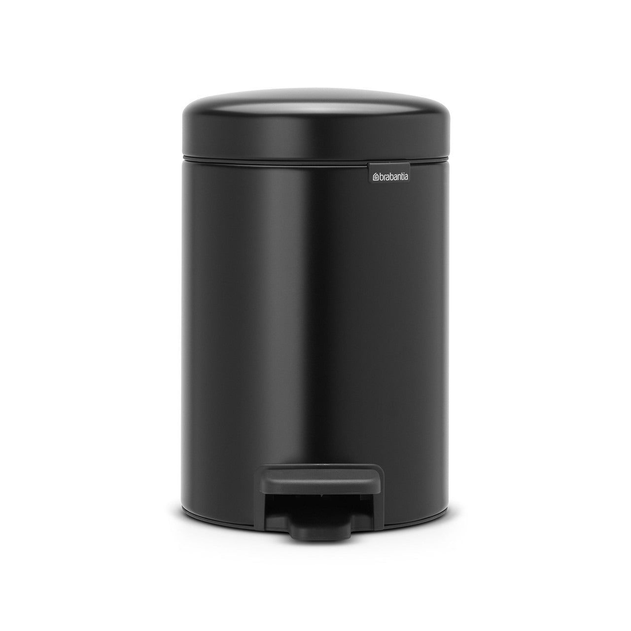 BRABANTIA NewIcon Pedal Bin, 3L - Matt Black
