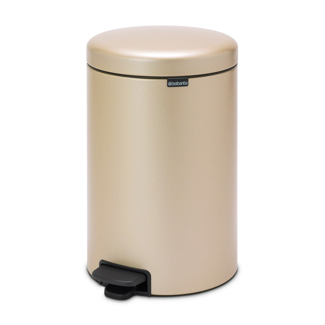 BRABANTIA NewIcon Pedal Bin, 20L - Metallic Gold