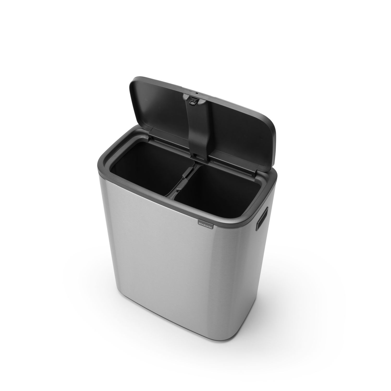 BRABANTIA Bo Touch Bin, 2 x 30L - Matt Steel Fingerprint Proof
