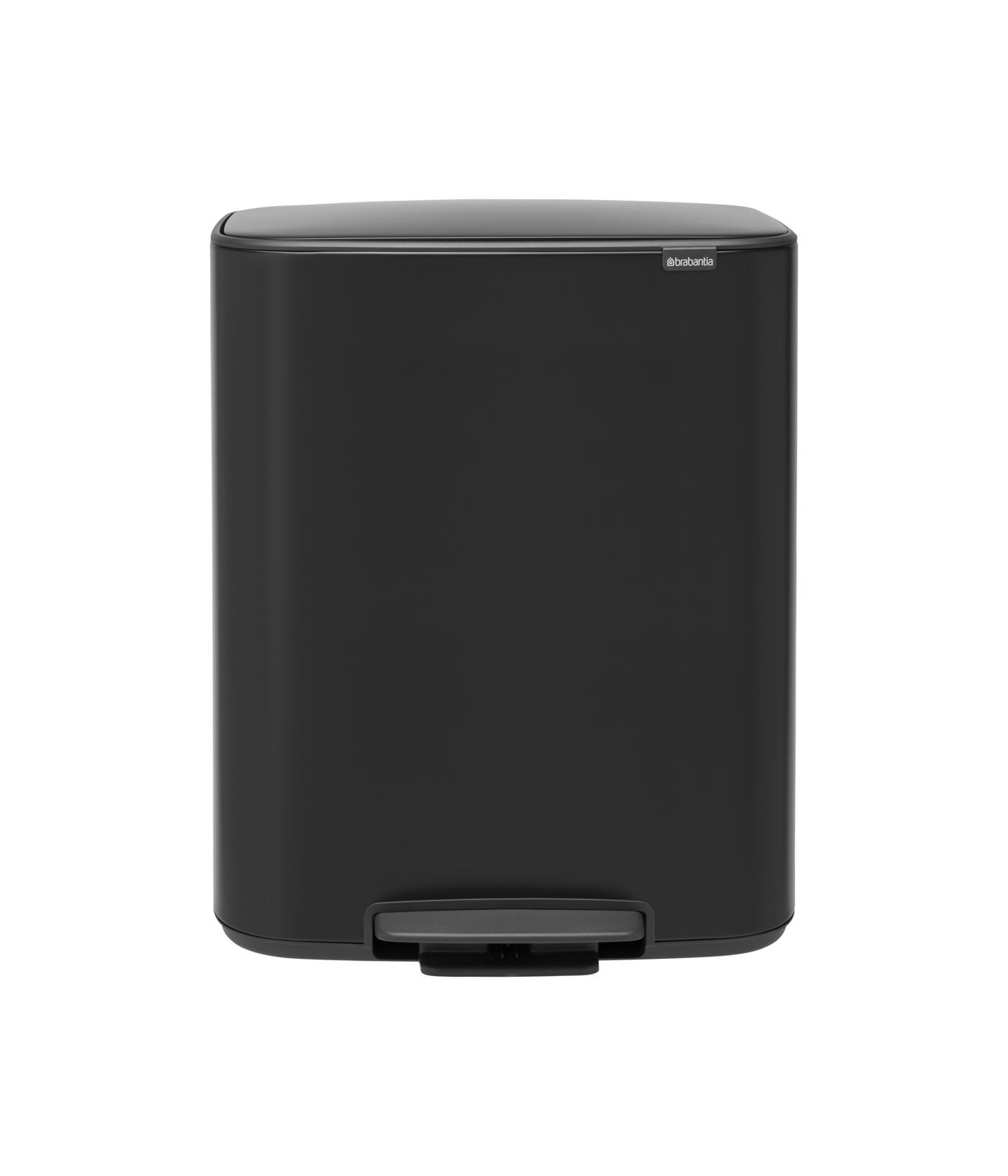 BRABANTIA Bo Pedal Bin, 2 x 30L - Matt Black