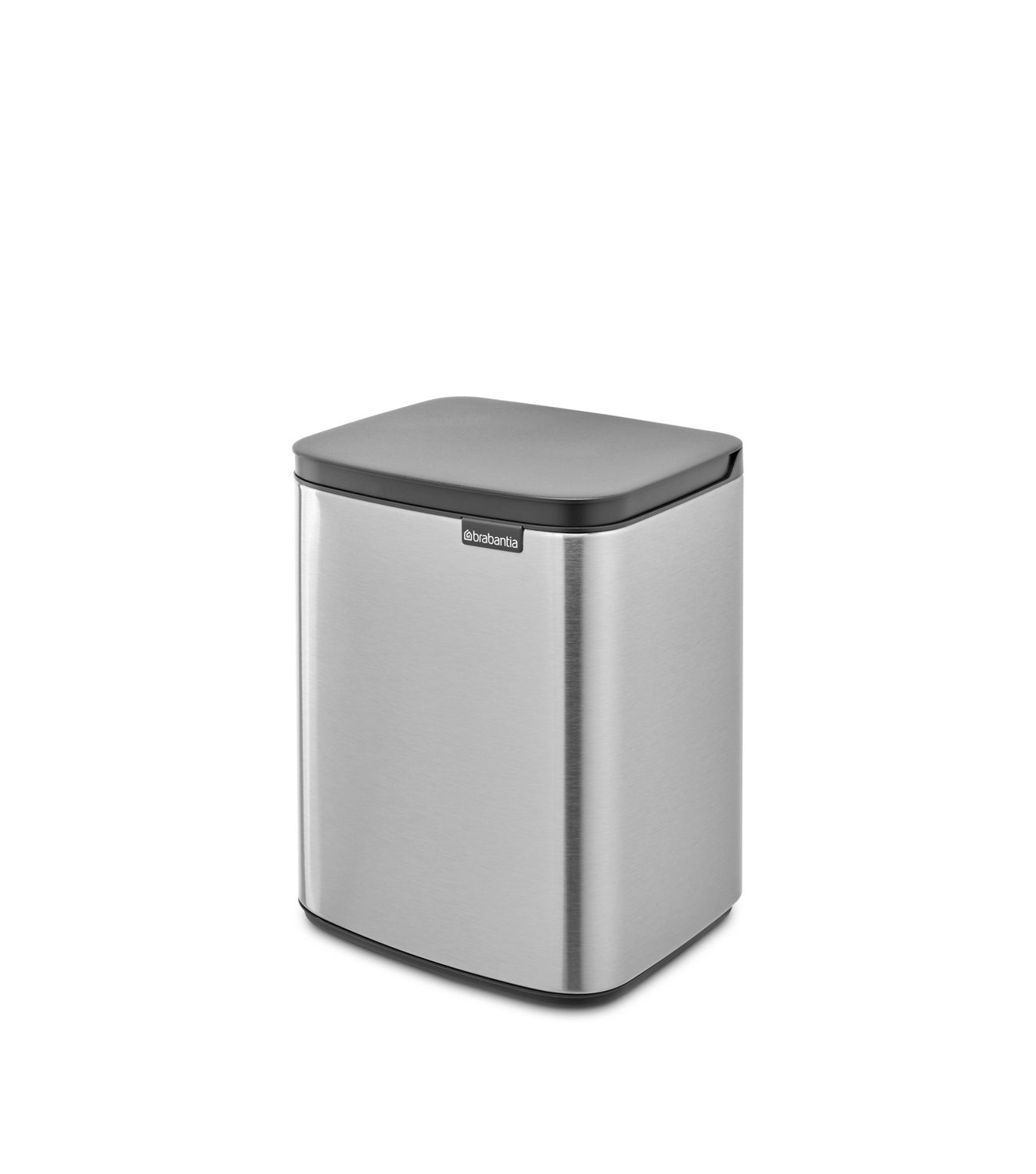 BRABANTIA Bo Waste Bin, 7L - Matt Steel Fingerprint Proof