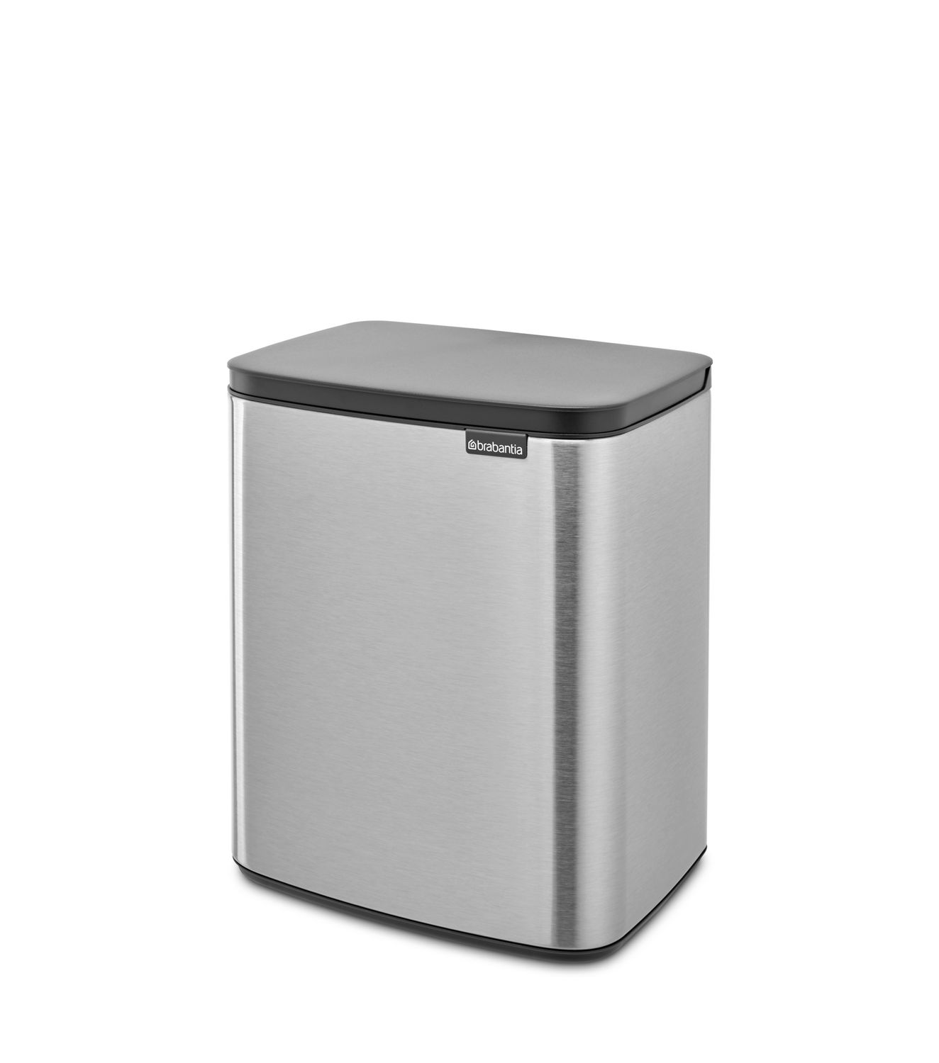 BRABANTIA Bo Waste Bin, 12L - Matt Steel Fingerprint Proof