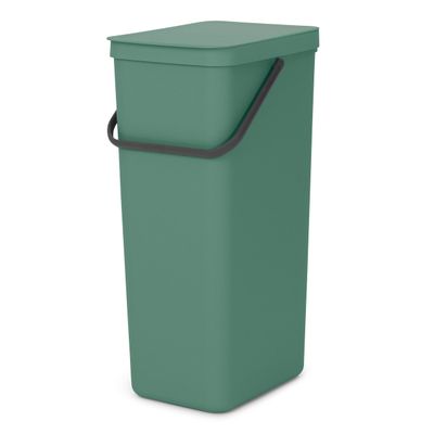 BRABANTIA Sort &amp; Go Recycle Bin, 40L - Fir Green