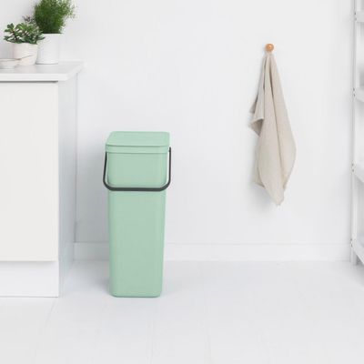 BRABANTIA Sort &amp; Go Recycle Bin, 40L - Jade Green